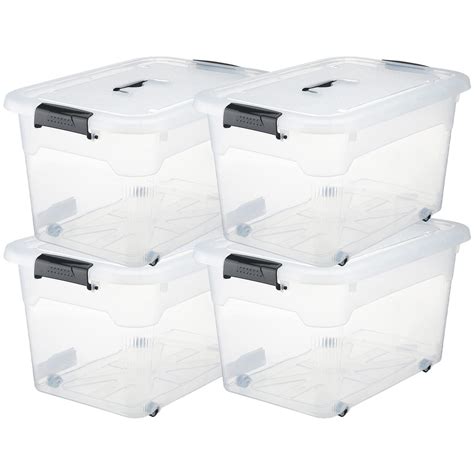 storage box with latching lid